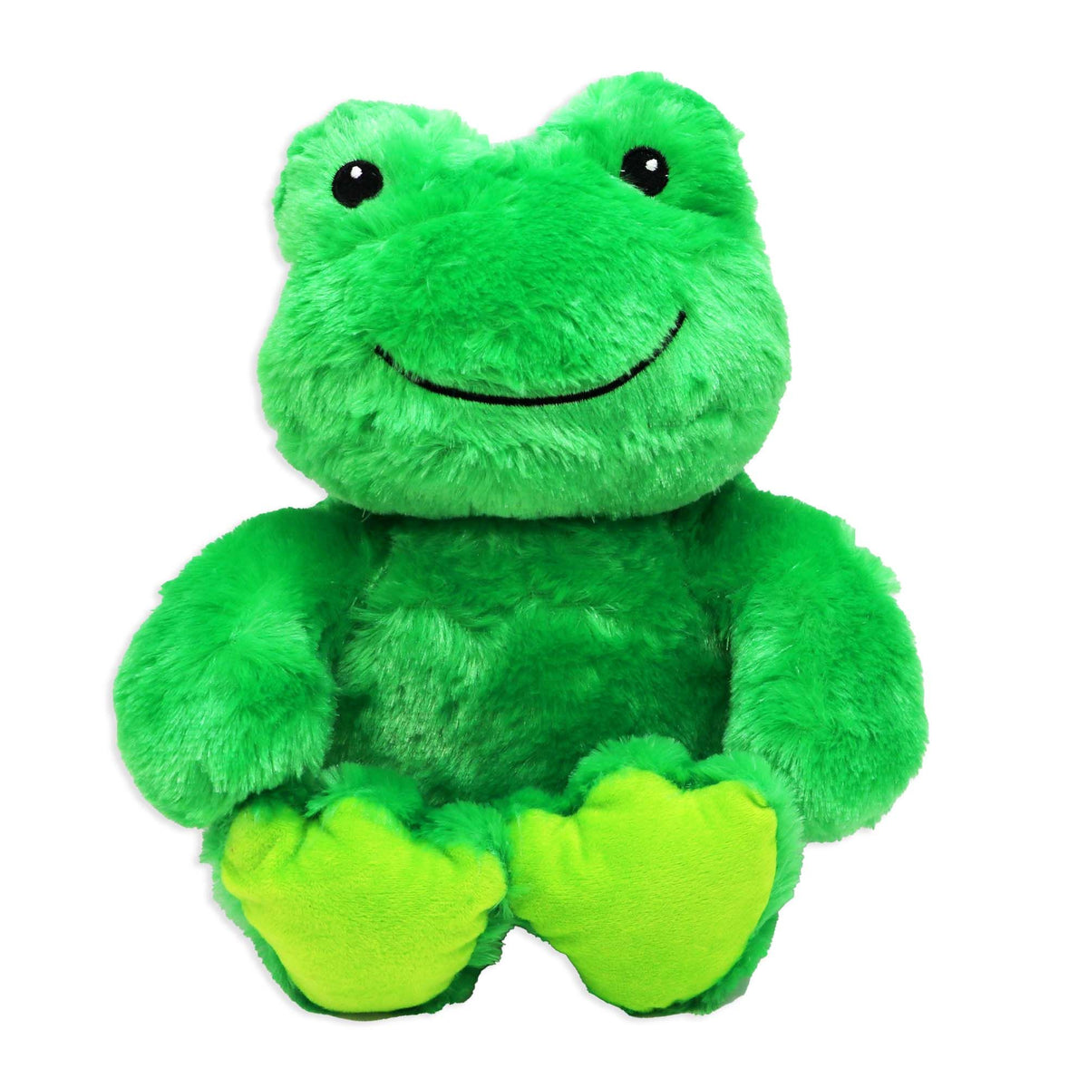 12" Frog Plush Toy – Soft 100% Polyester Green Stuffed Animal