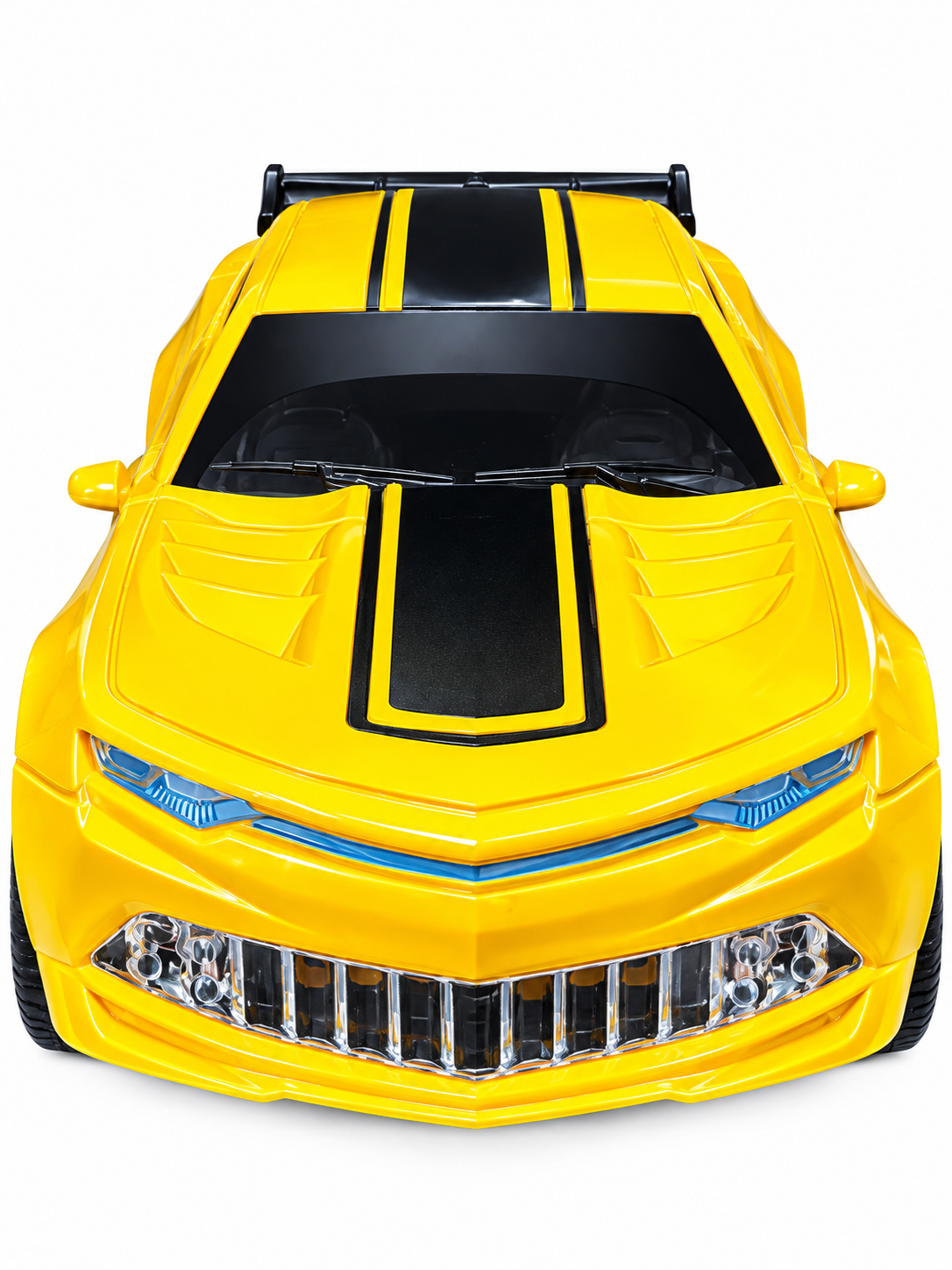 Transforming Robot Sports Car Toy – 2-in-1 Yellow Robot Car with Lights & Sound (3+ Years)