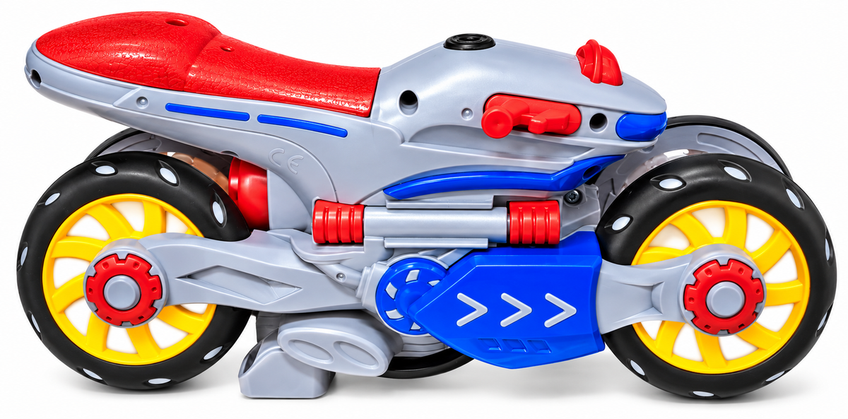 360° Rotating Stunt Motorcycle Toy – Electric Motor with LED Lights & Sound (3+ Years)