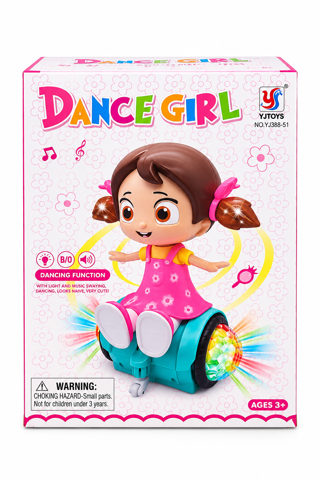 Dancing Girl Musical Doll with LED Lights & Moving Action – Interactive Toy for Kids