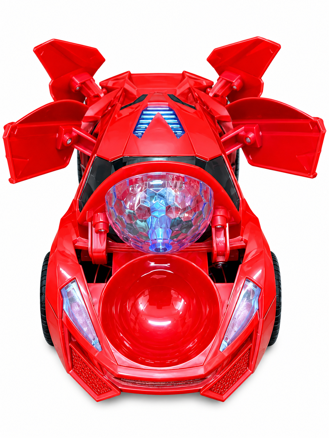 360° Rotating Super Racing Sports Car Toy – Electric Stunt Car with LED Lights & Music