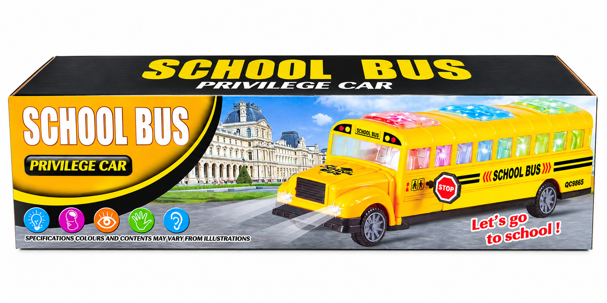 Yellow School Bus Toy – Lights & Sounds for Kids