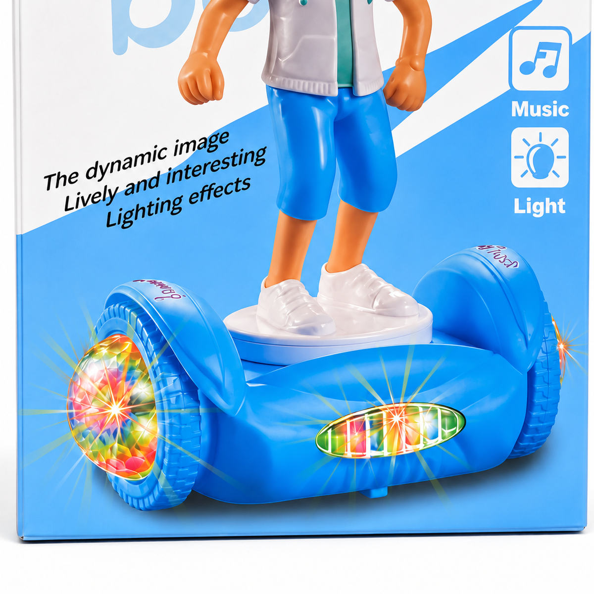 Fashion Boy Hoverboard Toy – Music & Light-Up Wheels (Ages 3+)