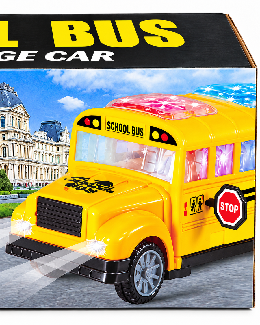 Yellow School Bus Toy – Lights & Sounds for Kids