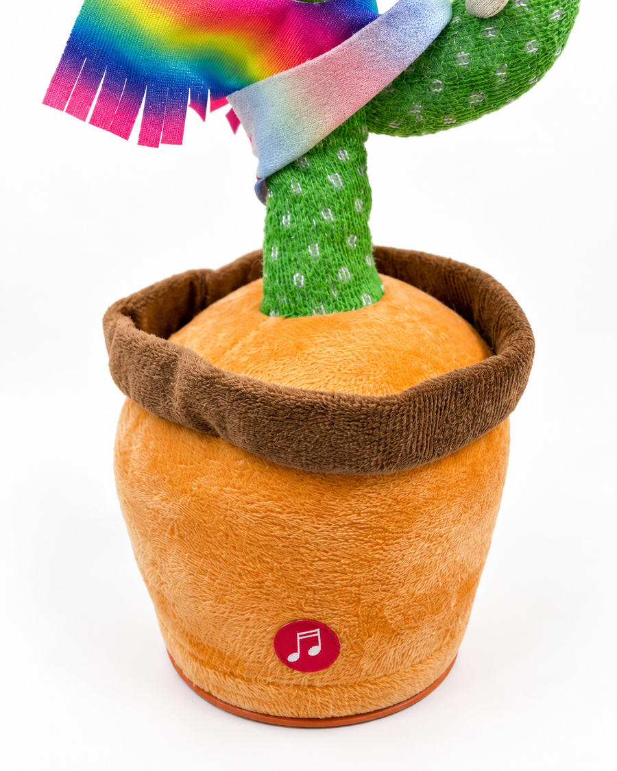 Dancing Cactus Plush Toy – Musical Sombrero Cactus 3+age