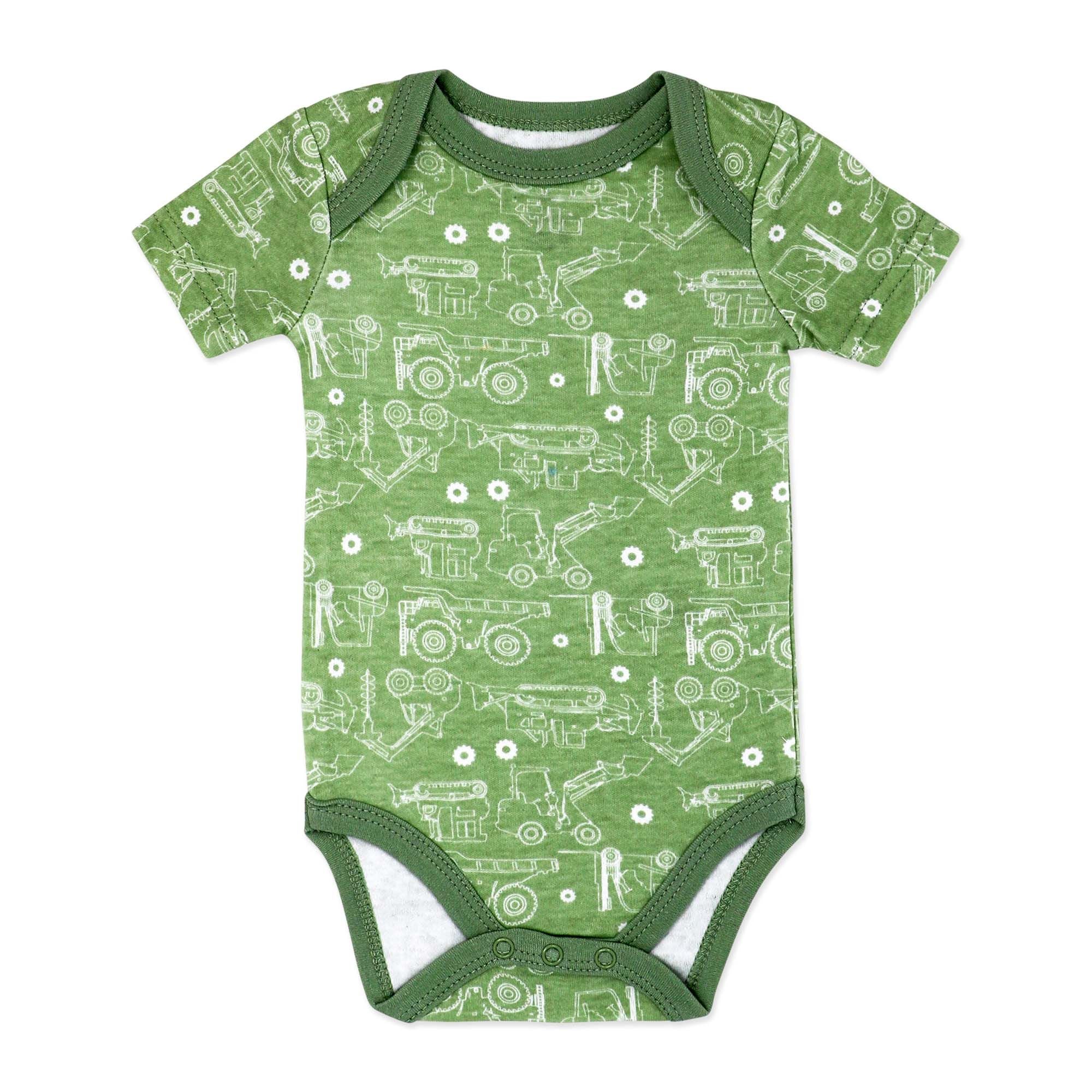 Construction Truck 4 Piece Baby Outfit Set – 100% Cotton