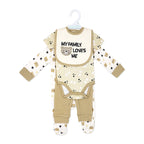 Bear 4 Piece Baby Outfit Set – 100% Cotton