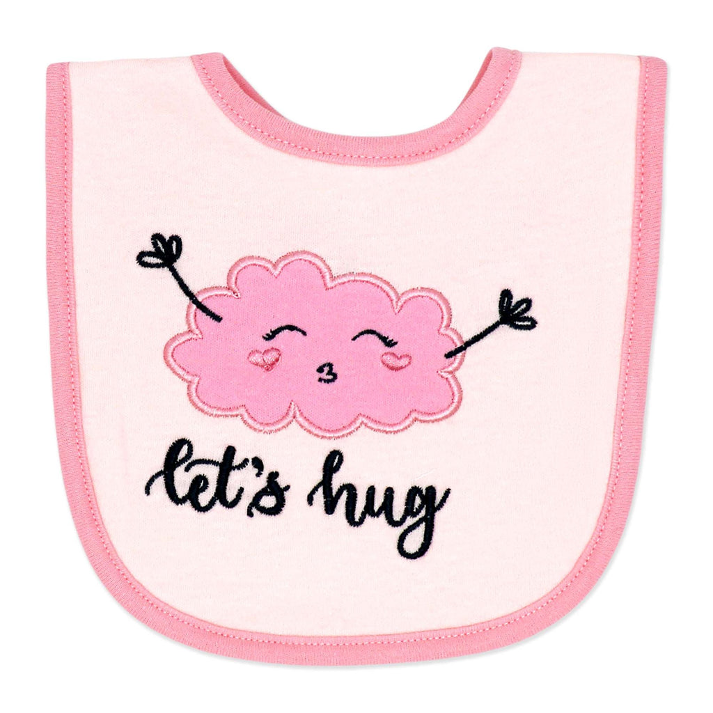 Pink “Let’s Hug” 5 Piece Baby Outfit Gift Set 0–6 Months – 100% Cotton