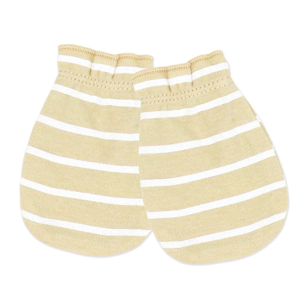 3-Pack 100% Organic Cotton Baby Mittens