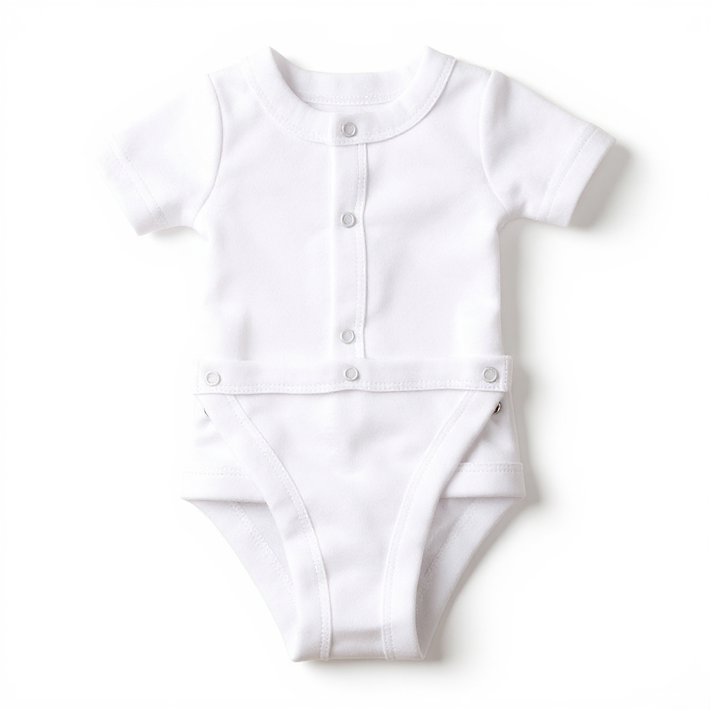 Pack of 2 Diaper Vest white bodysuit- 100% Cotton