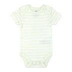 Mint Stripe Baby Bodysuit – 100% Cotton