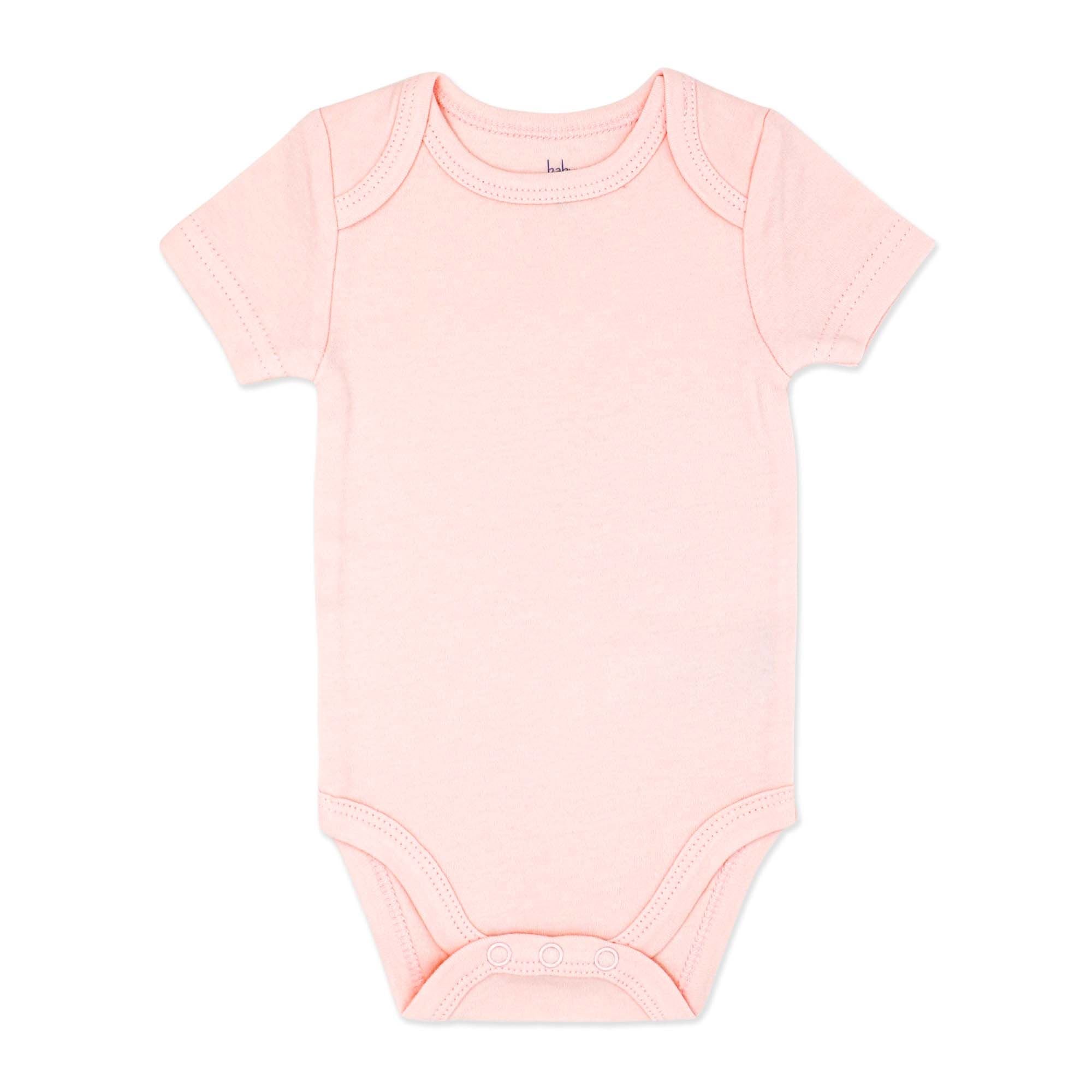 Light Pink Baby Bodysuit – 100% Cotton