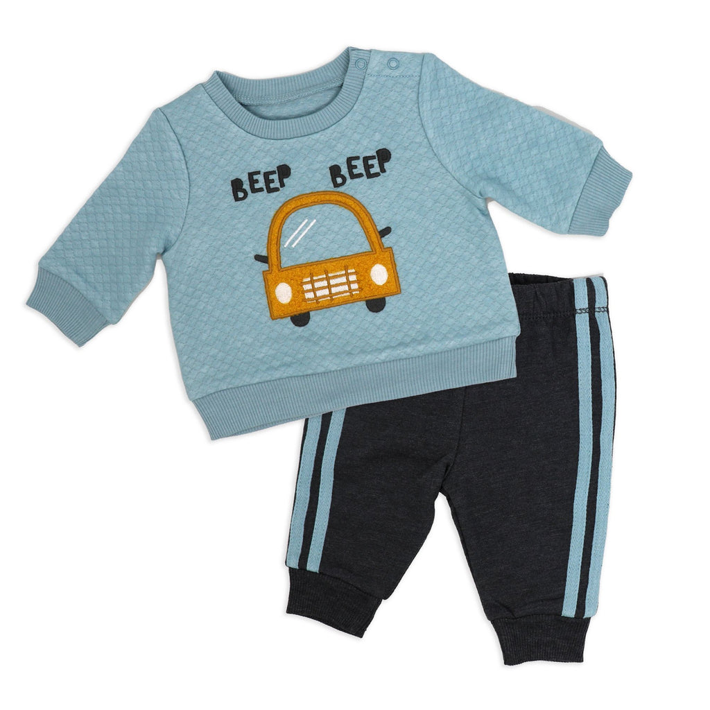 Beep Beep Car 2 Piece Baby Pajama Set