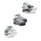 Sage Baby Crew Socks 3 Pairs (0–6 Months)