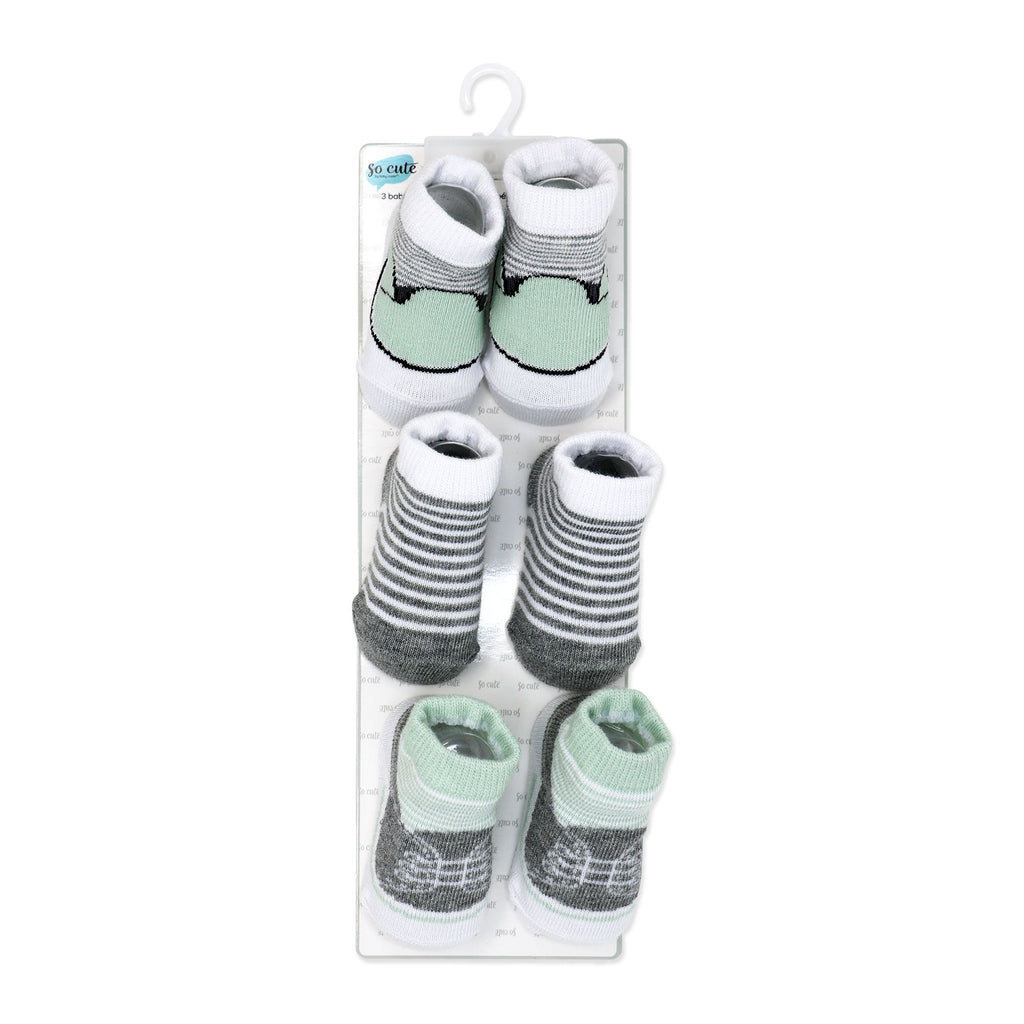 Sage Baby Crew Socks 3 Pairs (0–6 Months)
