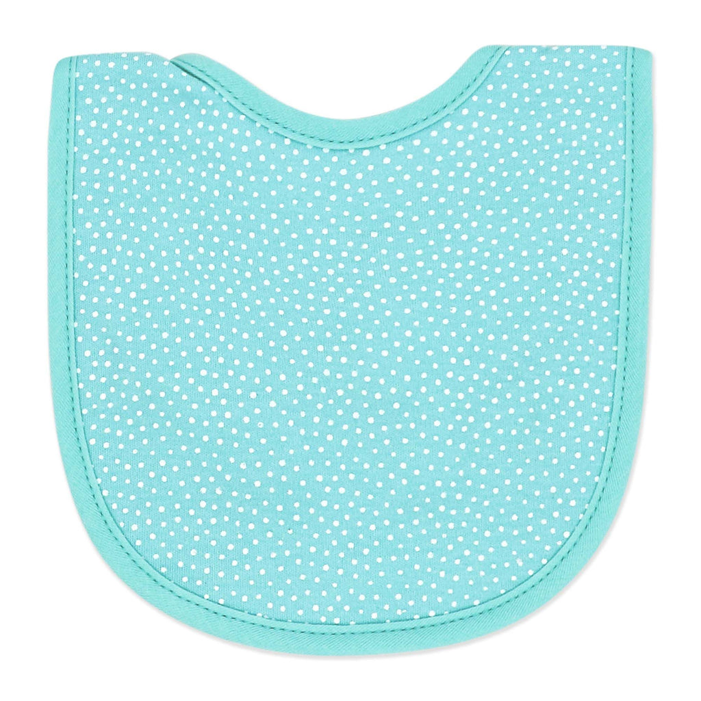 Ice Cream Baby Bibs 4-Pack – Soft Cotton Blend Terry Back Feeding Bib Set