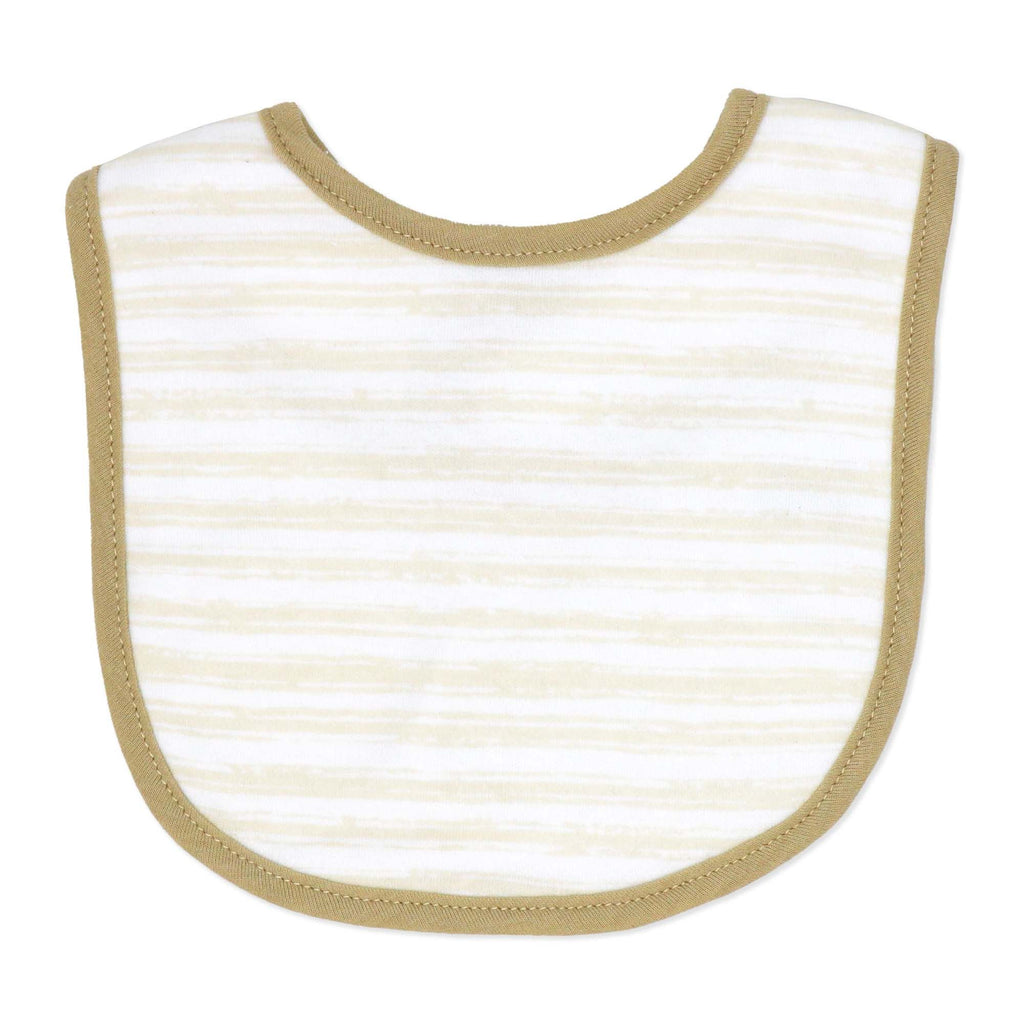 Milk & Cookies Baby Bibs 4-Pack – Soft Cotton Blend Front with Terry Backing