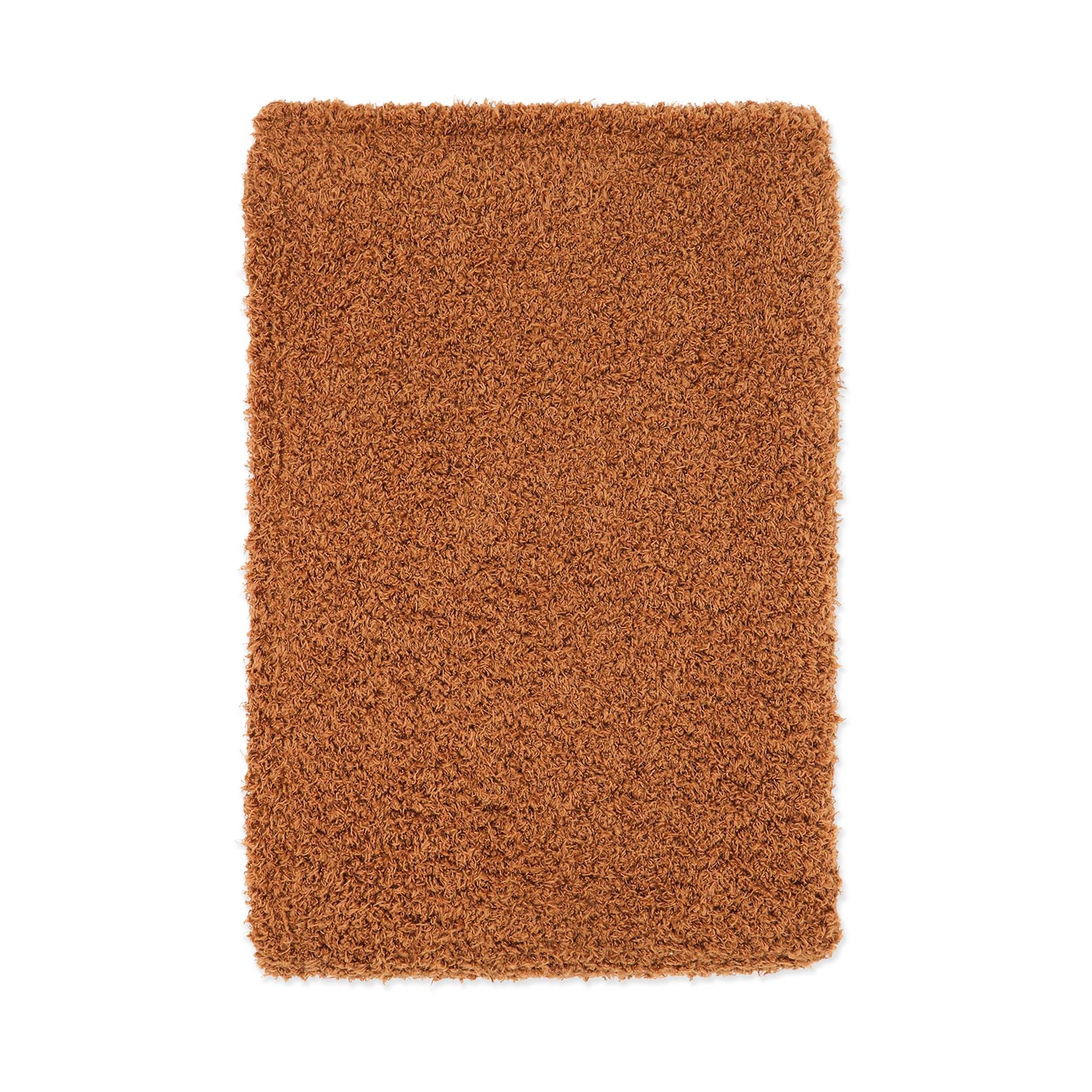 Brown Dog Chenille Baby Blanket & Plush Toy Set – 100% Polyester, 30" x 36"