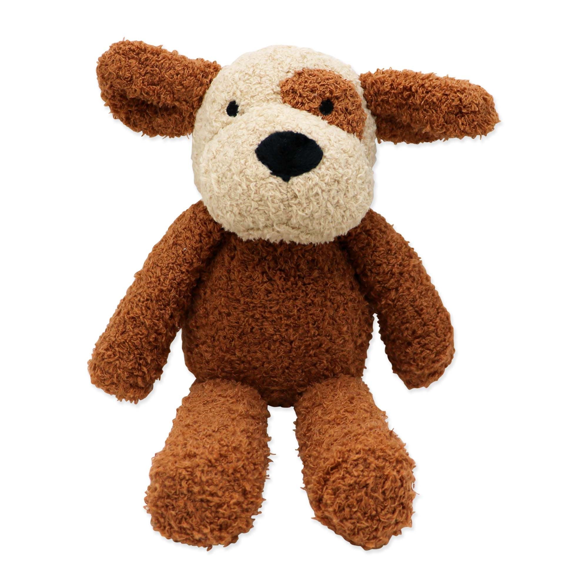 Brown Dog Chenille Baby Blanket & Plush Toy Set – 100% Polyester, 30" x 36"