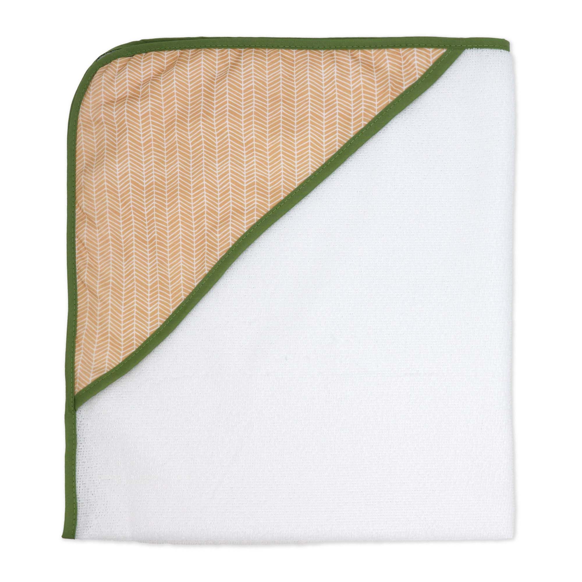 6-Piece Green Lion Baby Bath Set – 3 Hooded Towels, 3 Washcloths & BPA-Free Bath Toys, 100% Polyester