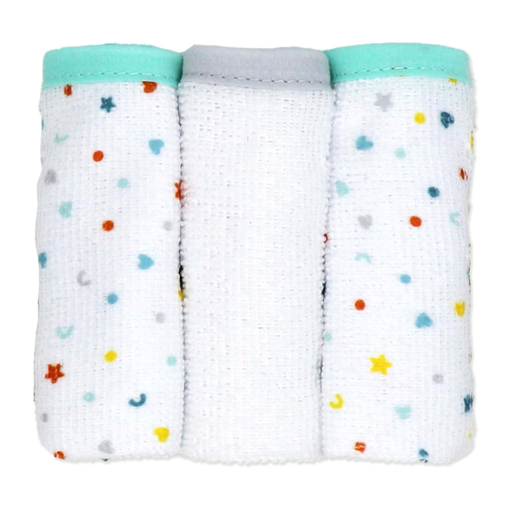 Dinosaur Baby Bath Set – 100% Polyester Hooded Towel, Washcloths & BPA-Free Bath Toys