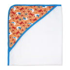 Crab Baby Bath Set – 100% Polyester Hooded Towel, Washcloths & BPA-Free Bath Toys