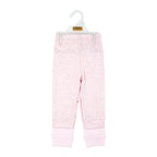 2-Pack 100% Organic Cotton Baby Cuffed Pajama Pants – Pink Sleep Bottoms