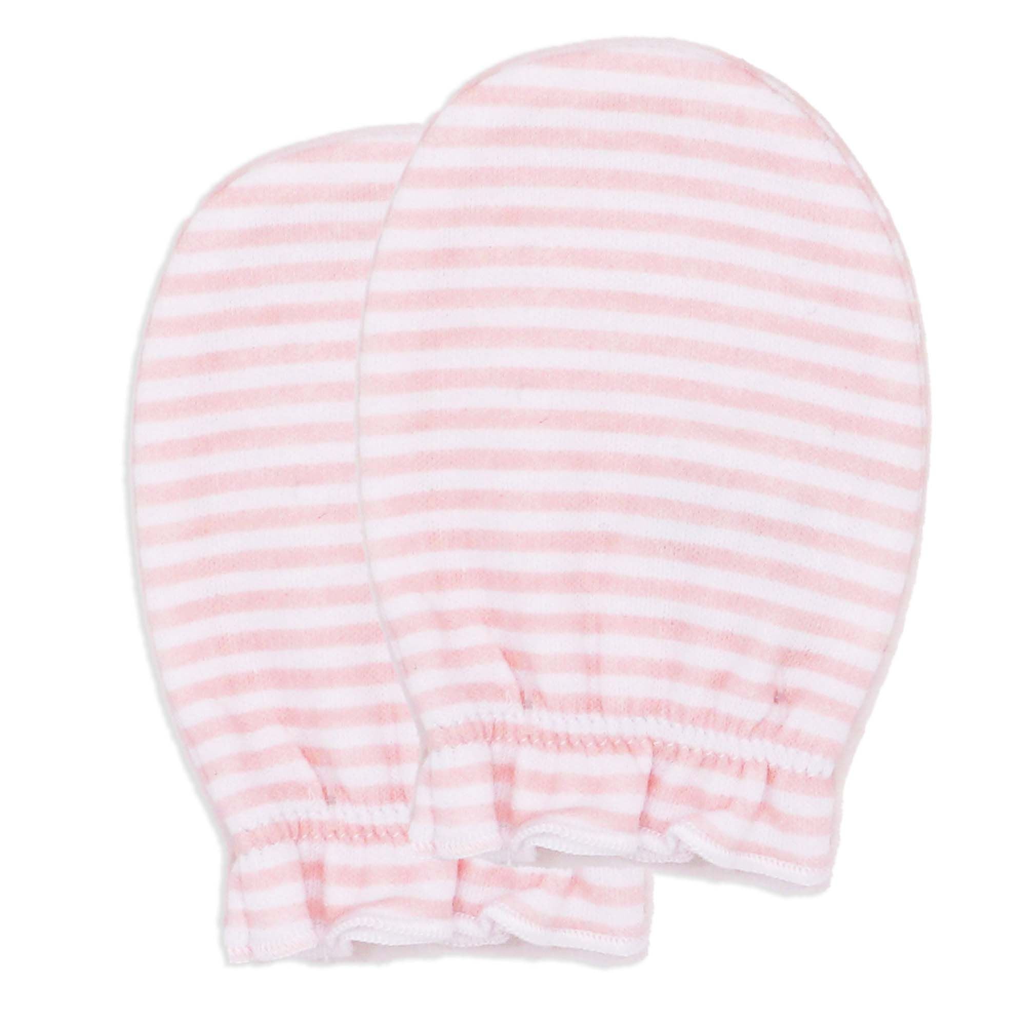 3-Pack 100% Organic Cotton Baby Mittens
