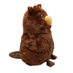 12" Brown Beaver Plush Toy – Soft 100% Polyester Stuffed Animal