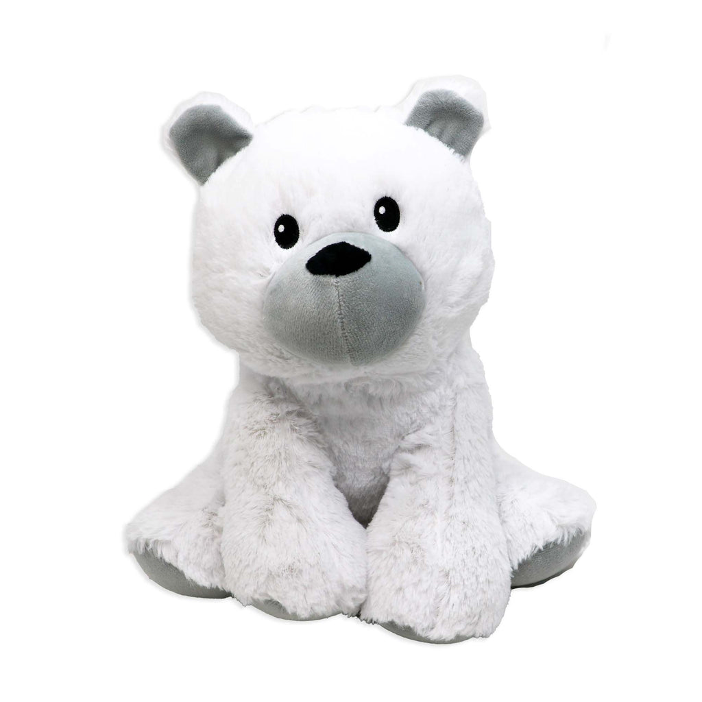 12" White Polar Bear Plush Toy – Soft 100% Polyester Stuffed Animal
