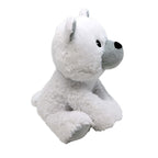 12" White Polar Bear Plush Toy – Soft 100% Polyester Stuffed Animal