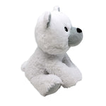 12" White Polar Bear Plush Toy – Soft 100% Polyester Stuffed Animal