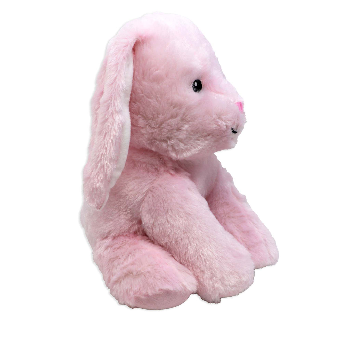 12" Pink Bunny Plush Toy – Soft 100% Polyester Stuffed Animal
