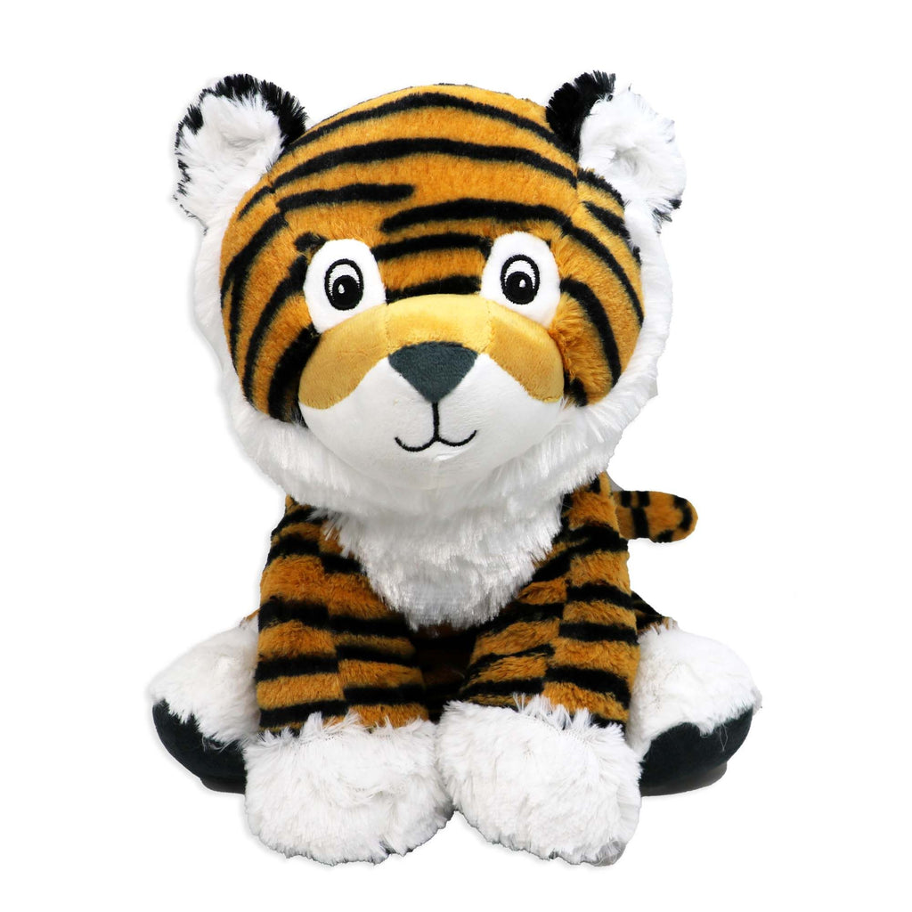 12" Tiger Plush Toy – Soft 100% Polyester Stuffed Animal