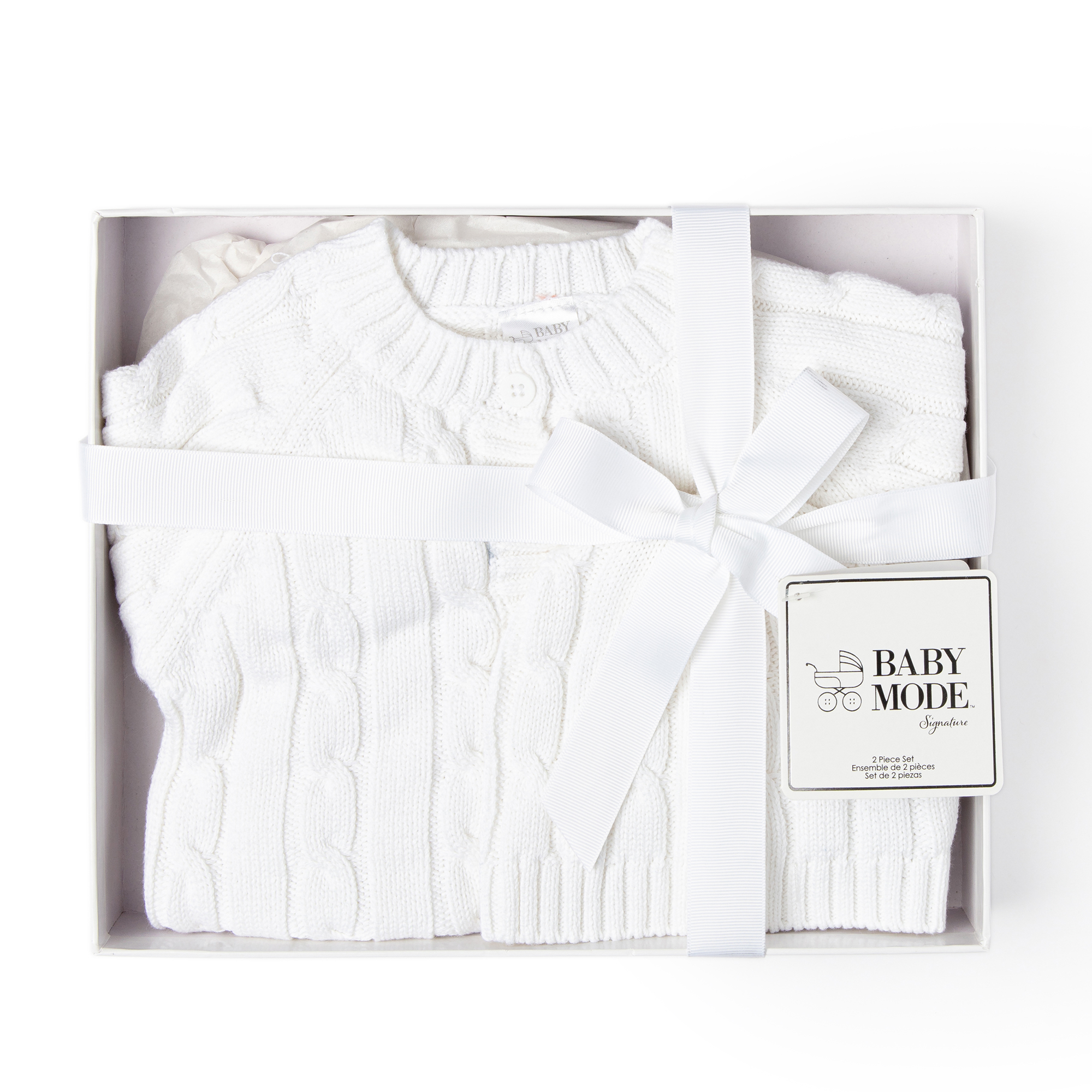 2 Piece Gift Box- 100% Cotton| Soft Cable Knit
