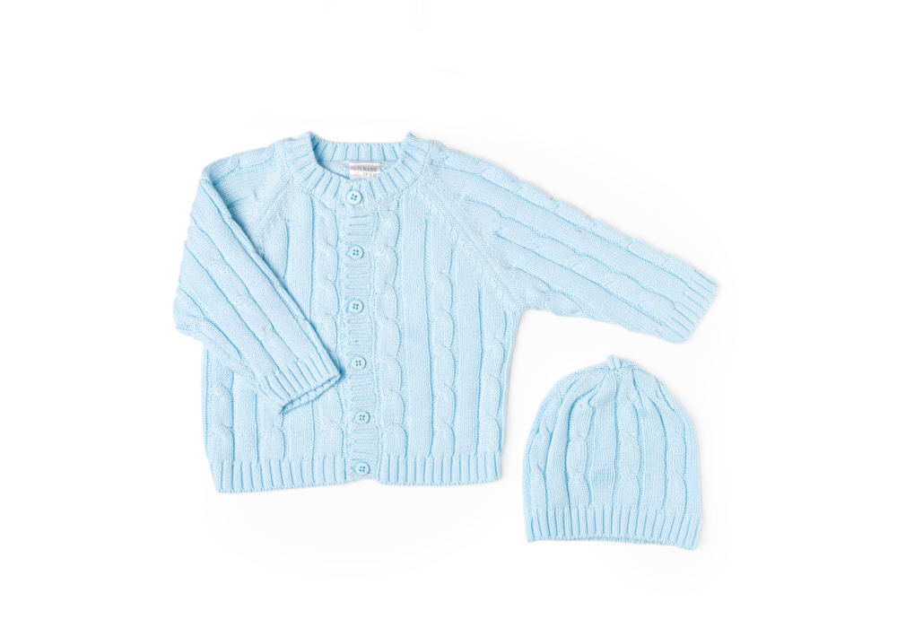 2 Piece Gift Box- 100% Cotton| Soft Cable Knit