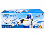 2-in-1 Automatic Morphing Airplane Robot Toy with Lights &amp; Sound (Ages 3+)