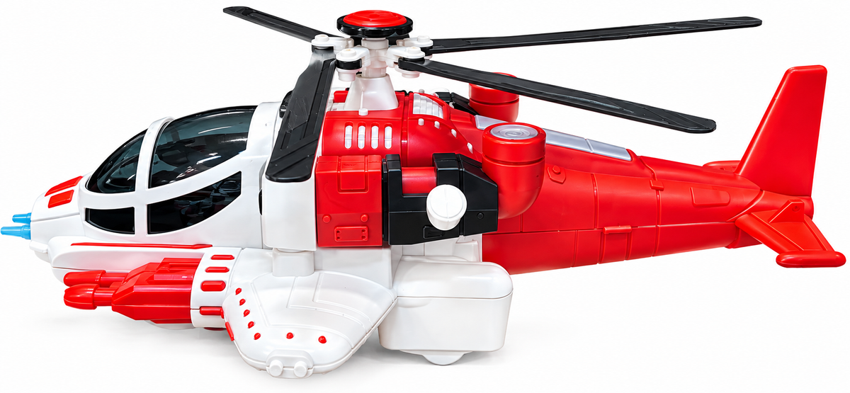 High-Speed Fighter Helicopter Toy – 360° Rotating Electric Helicopter with Lights &amp; Sound 3+