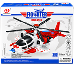 High-Speed Fighter Helicopter Toy – 360° Rotating Electric Helicopter with Lights &amp; Sound 3+