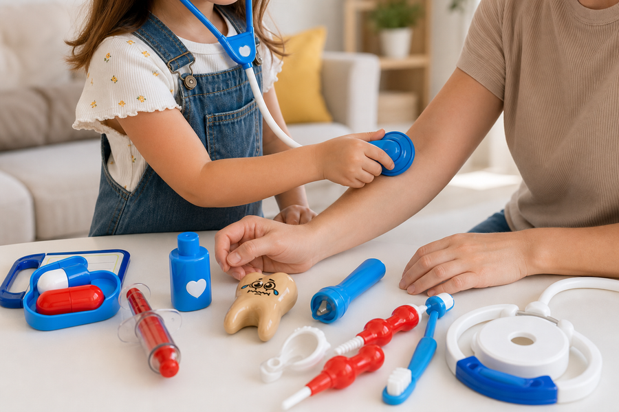 Kids Doctor Medical Play Set (Blue) – Pretend Doctor Kit Toy (Ages 3+)
