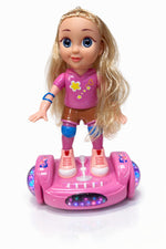 Battery Operated Dancing Doll – Moving Scooter Toy, Ages 3+
