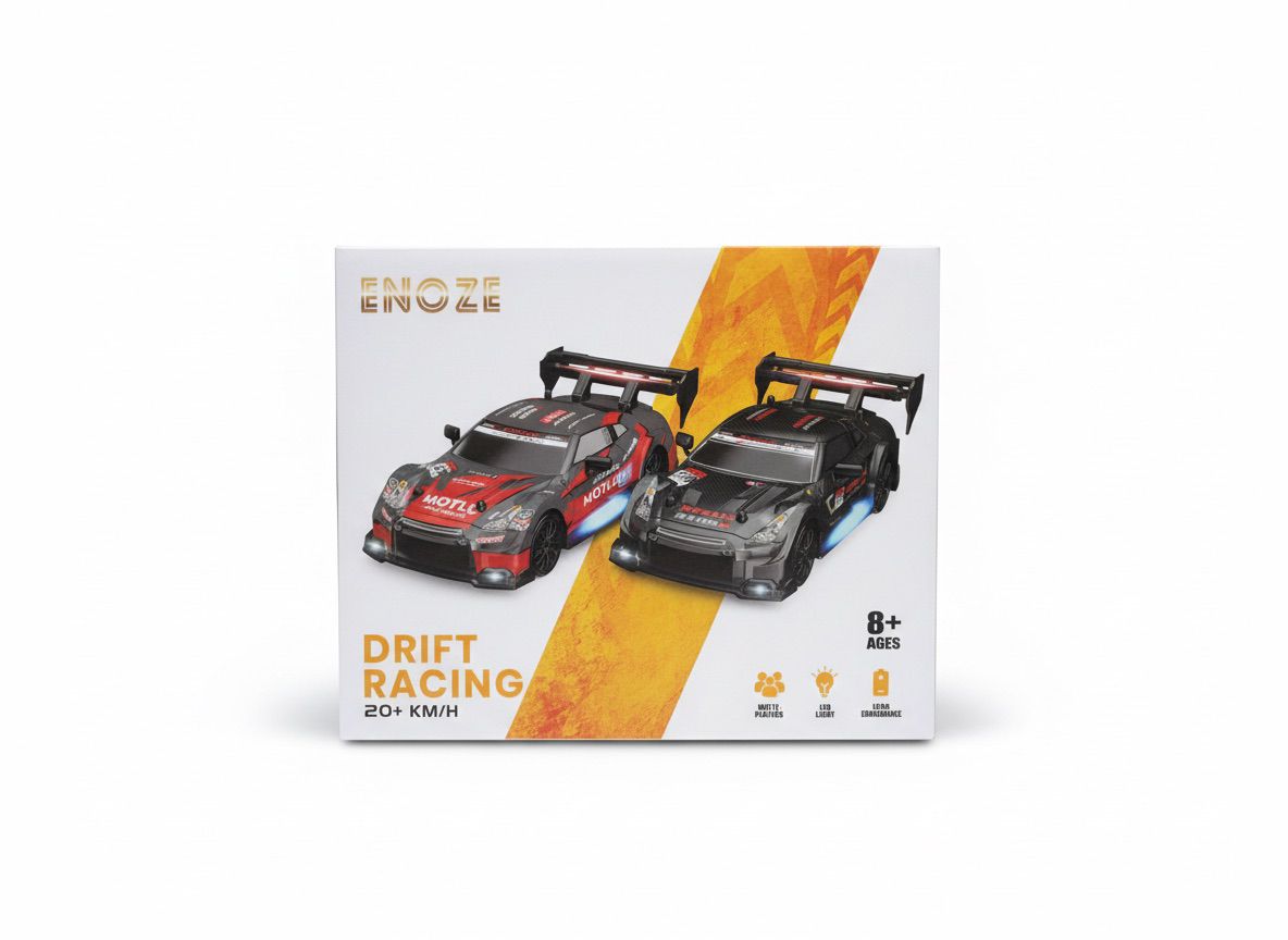Drift Racing RC Car 20+ km/h with LED Lights – Ages 8+