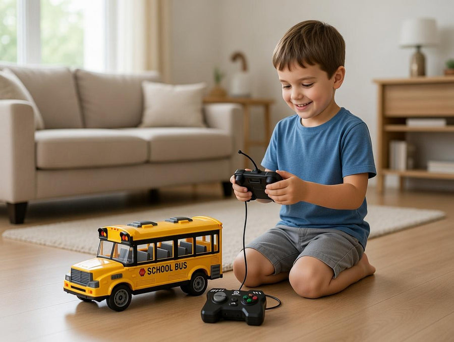 RC School Bus Toy – 3+Age