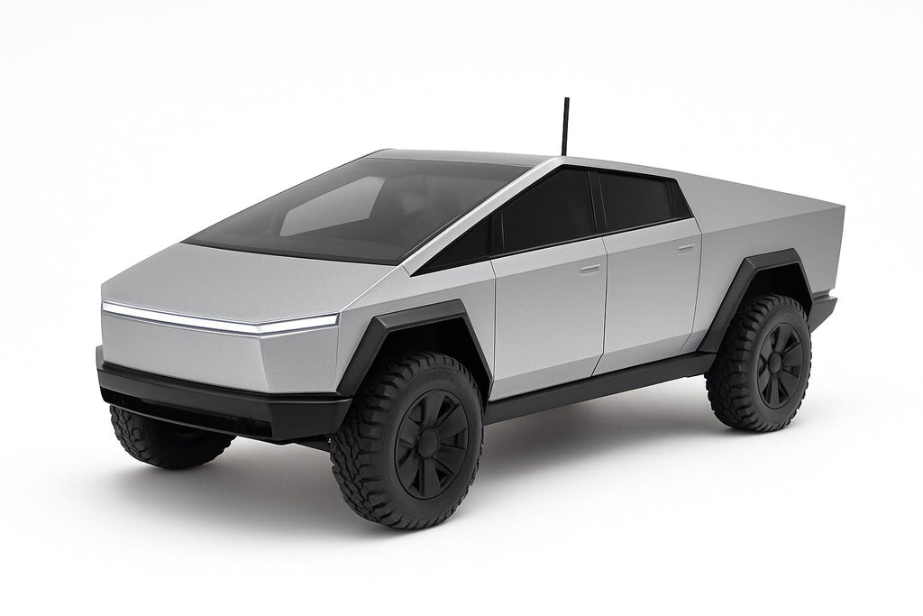 Electric RC Cyber Truck – Remote Control Silver Pickup, Ages 3+