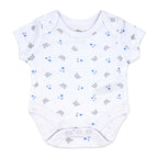 Blue Teddy Bear 5 Piece Baby Layette Gift Set – 100% Cotton