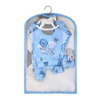 Blue Balloon 5 Piece Baby Layette Gift Set – 100% Cotton