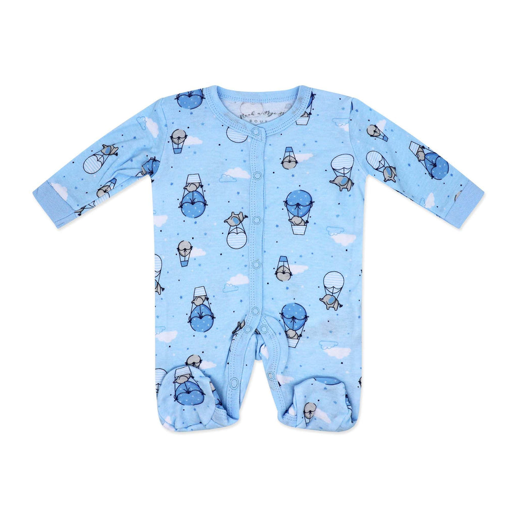 Blue Balloon 5 Piece Baby Layette Gift Set – 100% Cotton