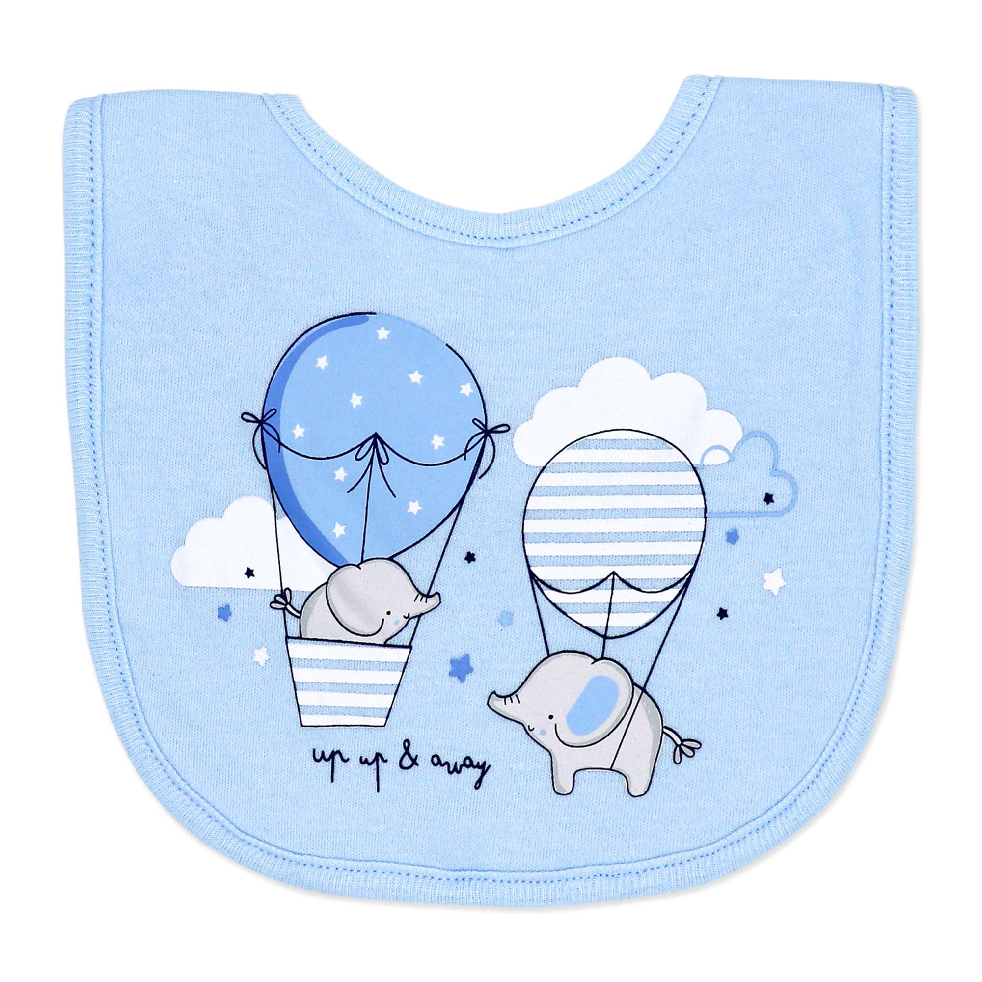 Blue Balloon 5 Piece Baby Layette Gift Set – 100% Cotton