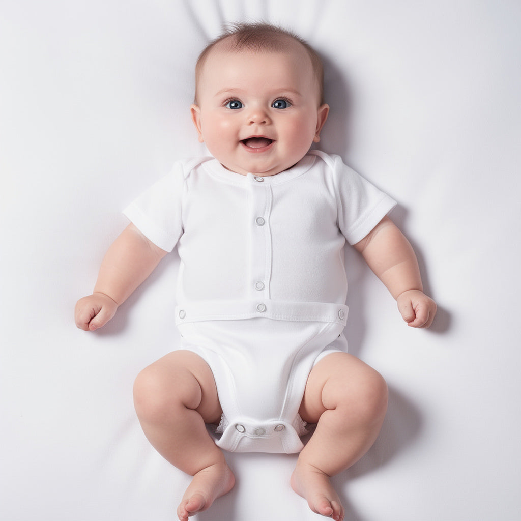 Pack of 2 Diaper Vest white bodysuit- 100% Cotton