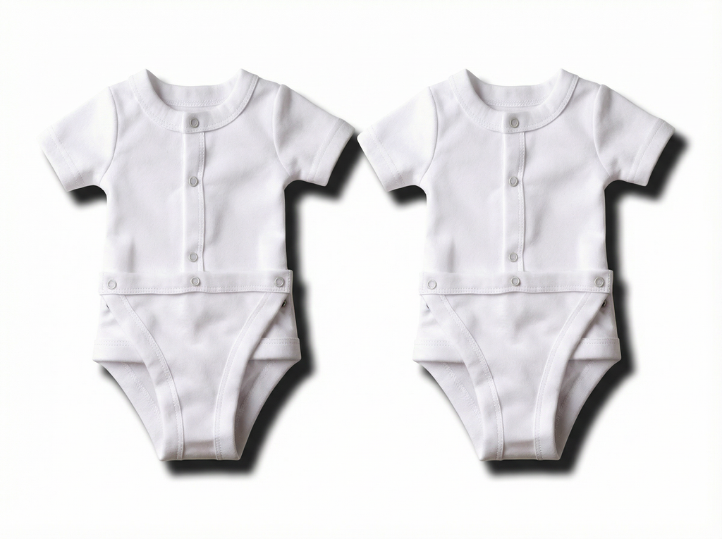 Pack of 2 Diaper Vest white bodysuit- 100% Cotton